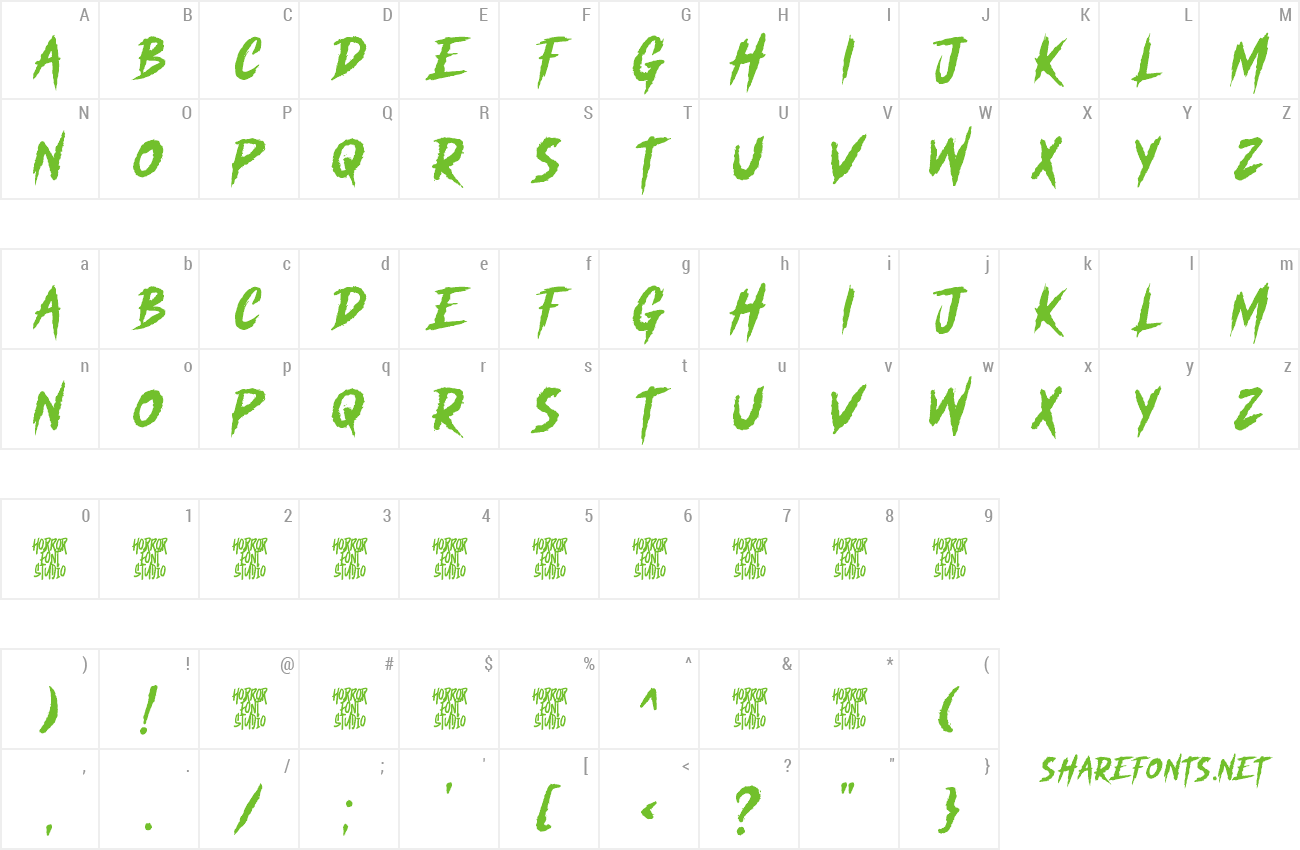 Font Monster Chiller preview